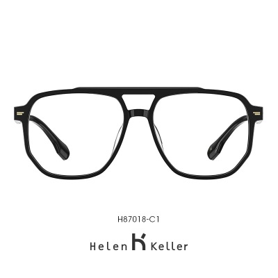 海伦凯勒（HELEN KELLER）【王一博同款眼镜】海伦凯勒新款透明眼镜框女近视眼镜男H87018