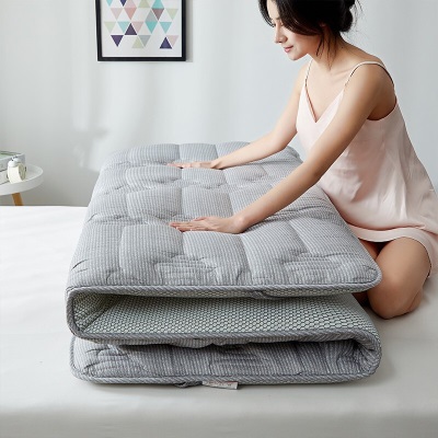恒源祥全棉大豆床垫 舒适透气榻榻米立体绗缝加厚床垫 可折叠单双人床垫s350