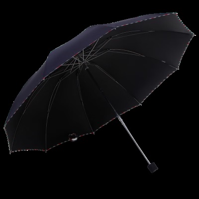 天堂伞便携三折伞晴雨伞强效拒水伞黑胶伞遮阳伞男女s353