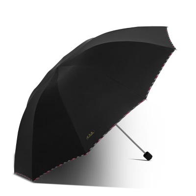 天堂伞便携三折伞晴雨伞强效拒水伞黑胶伞遮阳伞男女s353