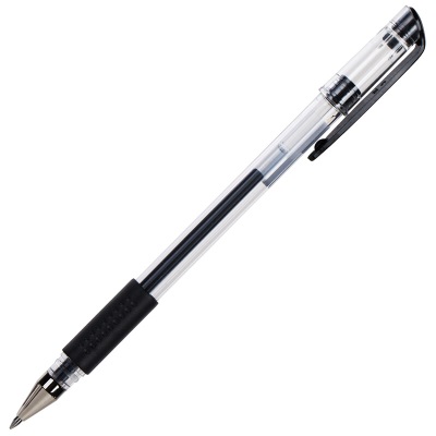 得力(deli)0.7mm黑色中性笔水笔签字笔 子弹头12支/盒s359