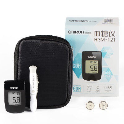 欧姆龙（OMRON） 血糖仪家用HGM-121 附试纸和针头 免调码测血糖s361