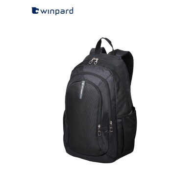 WINPARD/威豹双肩包男女背包轻便旅行包休闲双背包 黑色s363