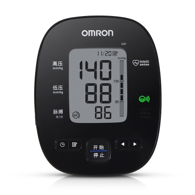 欧姆龙（OMRON）语音播报电子血压计U31上臂式血压仪家用全自动测量血压仪器s361