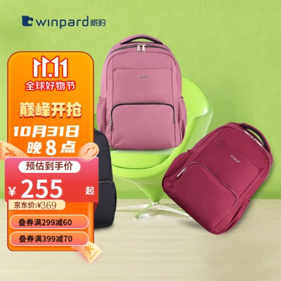 威豹/winpard 肩包女大容量旅行背包休闲商务出差电脑包双背包女学生s363