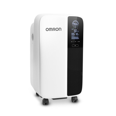 欧姆龙（OMRON）智呼吸轻音5L制氧机家用 吸氧机智能遥控语音触屏Y-511W高氧浓度带雾化功能s361