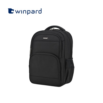 威豹（WINPARD）商务双肩包男出差通勤大容量双肩背包多功能电脑包15.6英寸 经典黑s363
