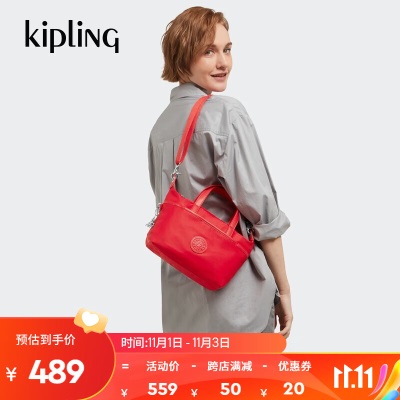 Kipling女款轻便帆布包2023秋冬新款手提包斜挎包KALA COMPACTs366pcs367gc