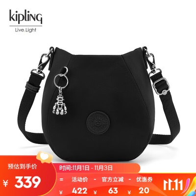 Kipling女款轻便帆布包时尚潮流单肩包水桶包斜挎包INNAs366pc