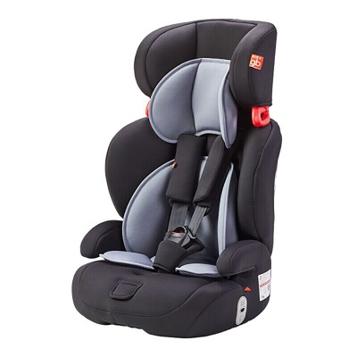 好孩子（gb）高速汽车儿童安全座椅五点式安全带CS618黑灰色9个月-12岁s372p