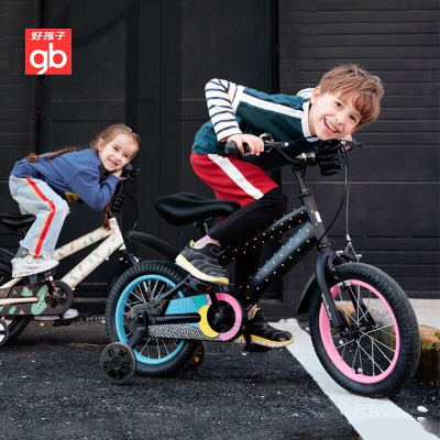 好孩子（gb）自行车4-7岁儿童自行车男女童山地车16寸单车s372p