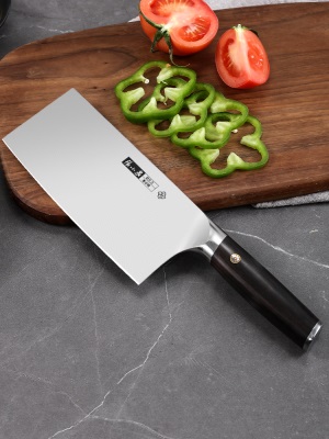 张小泉菜刀家用超快锋利厨房厨师专用高端9铬不锈钢免磨切片刀具s374
