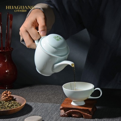 华光陶瓷 华青瓷 乾坤在握 茶具套装组合 青瓷茶具s377p