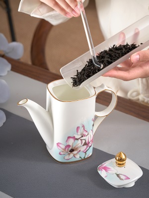 华光淄博 骨瓷茶咖具套装轻奢美式欧式茶具咖啡具组合礼盒装 芳华s377p
