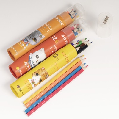 卡拉羊筒装12色儿童手绘彩色铅笔-CX01s381