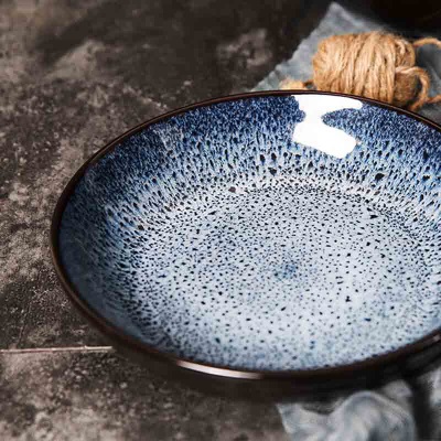 玉泉 创意日式中式 简欧 餐具套装陶瓷碗碟套装 送礼 星空系列18头s378