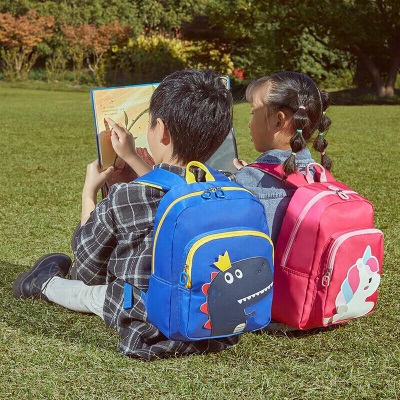 卡拉羊幼儿园书包男童女孩3-6岁宝宝超轻卡通儿童背包CX6312绚丽黄s381