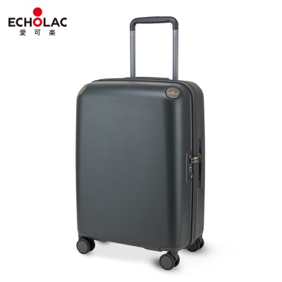 爱可乐（Echolac）大容量行李箱pc拉杆箱TSA密码箱万向轮托运箱皮箱PC258黑色28吋s386