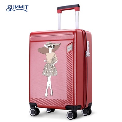 莎米特万向轮拉杆箱20英寸行李箱小型大容量旅行可登机PC999T4玛莎拉红s382