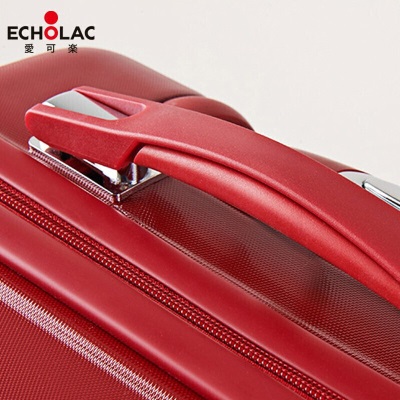 爱可乐（Echolac）拉杆箱万向轮登机旅行箱16/17英寸商务行李箱机长箱PCPT008红色s386