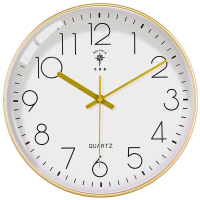 北极星（POLARIS）挂钟客厅家用时钟现代简约轻奢挂钟时尚智能钟表 2536金色s397