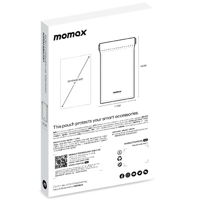 摩米士MOMAX数码收纳包便携皮革收纳袋适用于充电宝/移动电源等s400