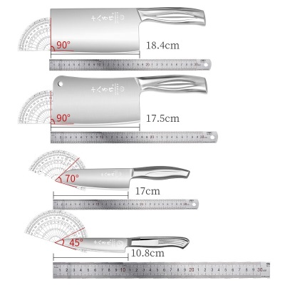 十八子作 刀具套装 木座不锈钢全钢菜刀纯盈七件套刀SL1617s402