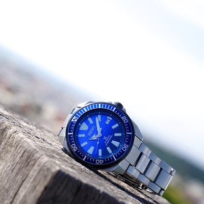 精工（SEIKO）手表 原装进口海洋公益款钢带螺旋表冠夜光防水机械手表SRPC93J1s399