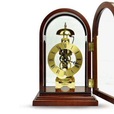 北极星（POLARIS）座钟创意仿古台钟 实木欧式机械复古坐钟 中式客厅奢华钟表T303s397
