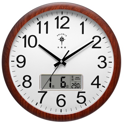 北极星（POLARIS）挂钟客厅钟表15英寸现代石英钟时尚时钟创意挂表s397