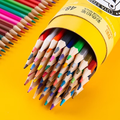 真彩(TRUECOLOR)24色油性彩铅原木六角杆彩色铅笔学生绘画涂色画笔画具画材美术套装送儿童小学生生日礼物036s398