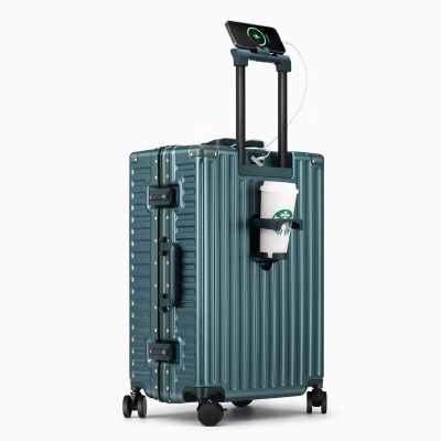 漫游5512行李箱拉杆箱大容量男女旅行箱包密码箱皮箱子24英寸绿色s394
