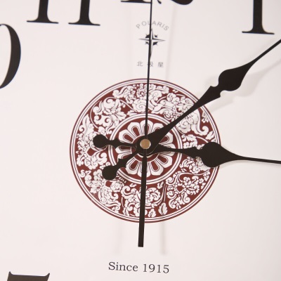 北极星（POLARIS）挂钟客厅新中式实木钟简约创意时钟石英钟表s397