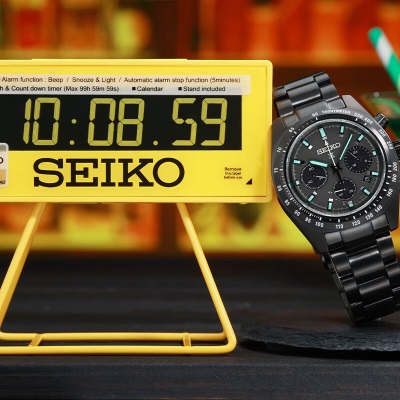 精工（SEIKO）手表 日韩表熊猫迪太阳能夜光男士腕表 SSC917P1s399