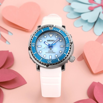 精工（SEIKO）手表 200米防水太阳能小罐头女士腕表 SUT423P1s399