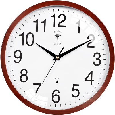 北极星（POLARIS）挂钟 客厅时尚自动对时创意电波钟时钟智能钟表s397