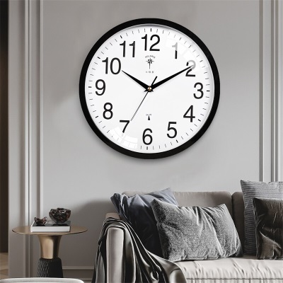 北极星（POLARIS）挂钟 客厅时尚自动对时创意电波钟时钟智能钟表s397