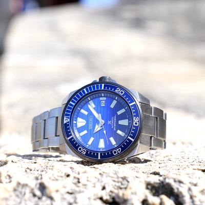 精工（SEIKO）手表 原装进口海洋公益款钢带螺旋表冠夜光防水机械手表SRPC93J1s399