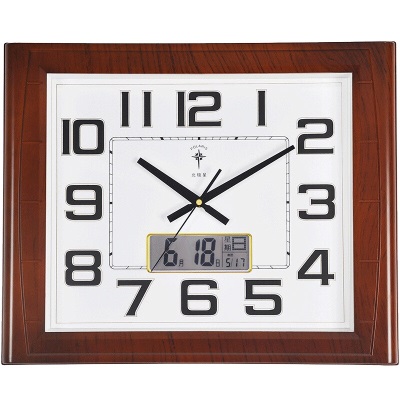 北极星（POLARIS）挂钟客厅钟表15英寸现代石英钟时尚时钟创意挂表s397