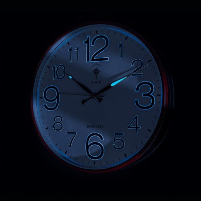 北极星（POLARIS）挂钟 客厅创意石英钟表现代简约时钟夜光特色数字挂表圆形20英寸 78031s397