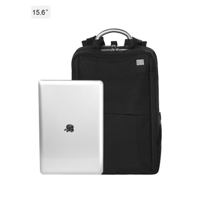 乐上（LEXON）双肩包男士商务笔记本电脑包15.6英寸三层大容量书包旅行包黑色s394