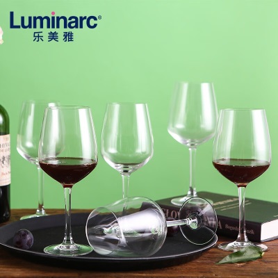 乐美雅（Luminarc）红酒杯套装臻选系列高脚杯葡萄酒杯酒具套装350ML6只装礼物s409