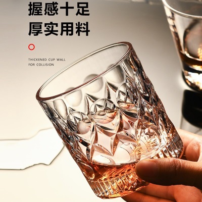 青苹果（QINGPINGGUO）威士忌酒杯ins北欧创意鸡尾洋酒杯子网红玻璃家用酒杯套装s410