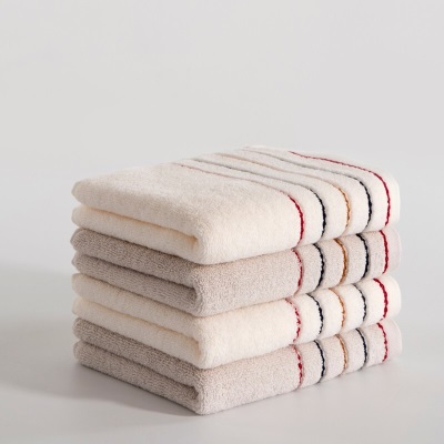 三利 毛巾礼盒3条 纯棉盛夏光年浴巾一条面巾两条套装s415