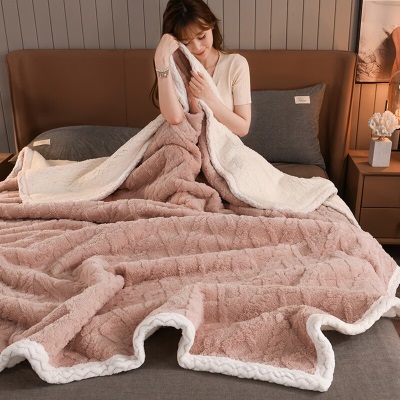 三利 塔芙绒毛毯 秋冬季加厚被子午睡毯羊羔绒毯子床上用沙发盖毯s415