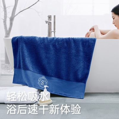 三利酒店浴巾2023新款全棉大人男款女家用纯棉吸水毛巾浴巾三件套s415