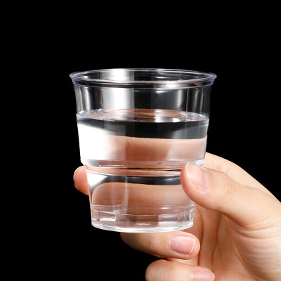 宜洁 一次性水杯塑料杯航空杯180ml硬塑杯30只s423