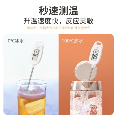 多利科（Dretec）日本水温计食品温度计烘焙测温油温计探针式婴儿奶瓶测温计O-900s421