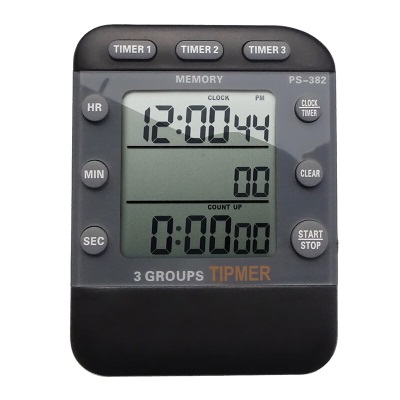追日牌 PS-382 三通道定时器 时钟 正倒数计时器 提醒器 秒表s426