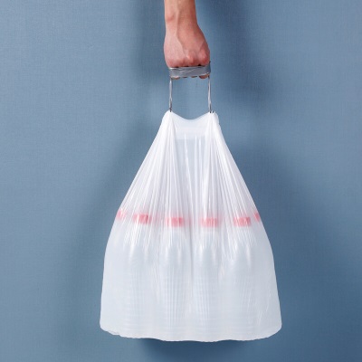 美丽雅垃圾袋大号加厚抽绳1丝抽取式塑料袋垃圾桶袋50*55cm共150只s420